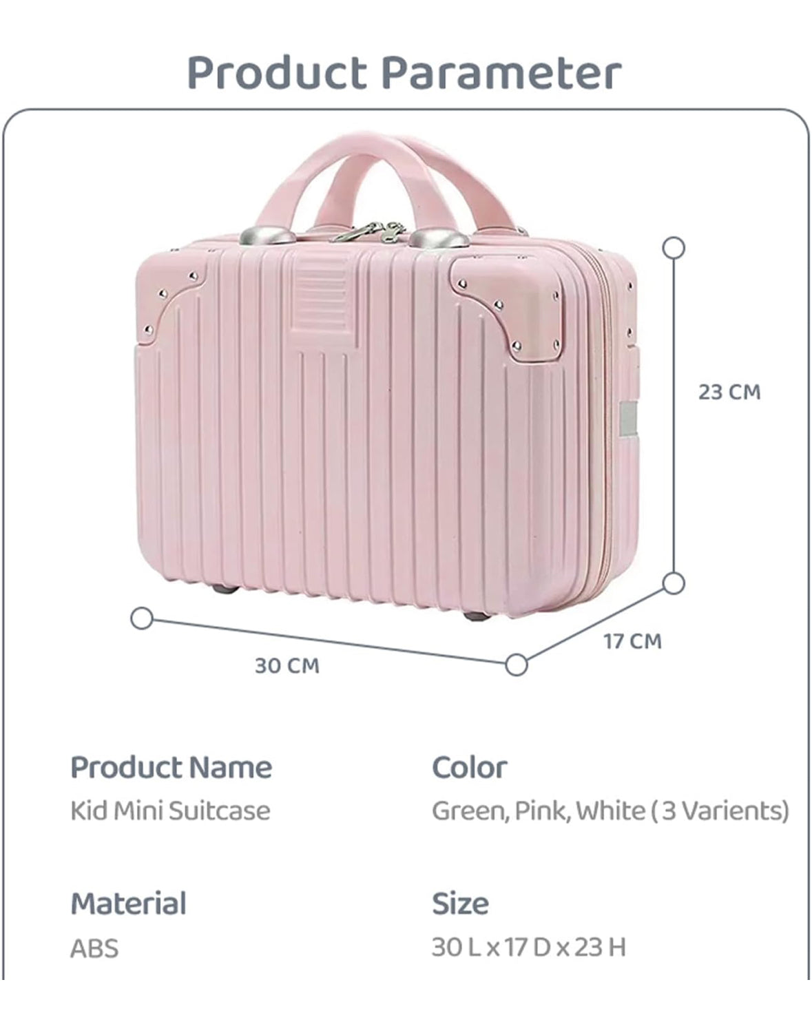 Portable Lightweight Mini Storage Makeup Luggage Bag