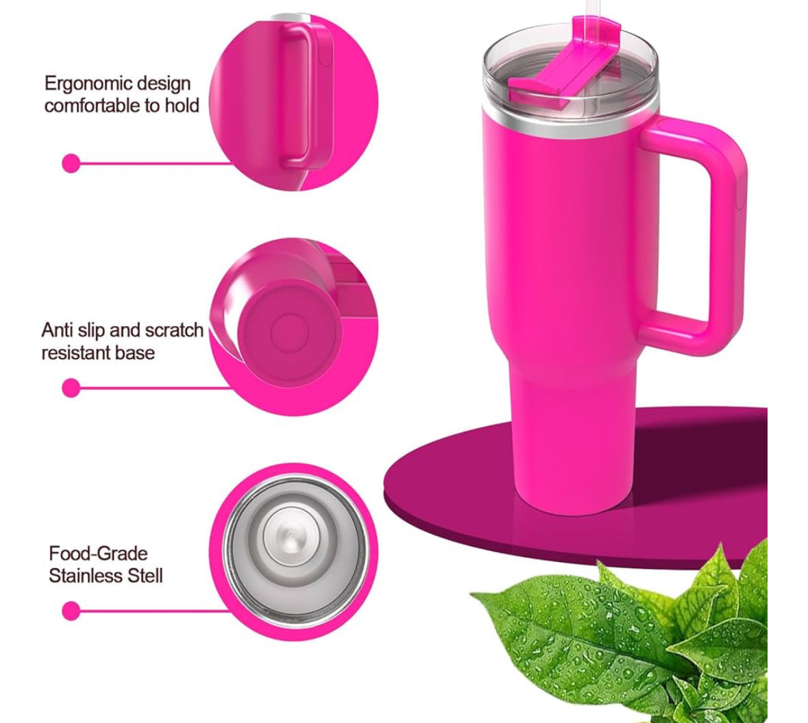 Trendy Tumbler With Handle