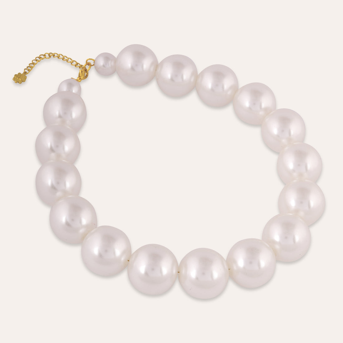 Luxury Bold & Gold Pearl Beads Statement Layered Necklace (Set Of 4)