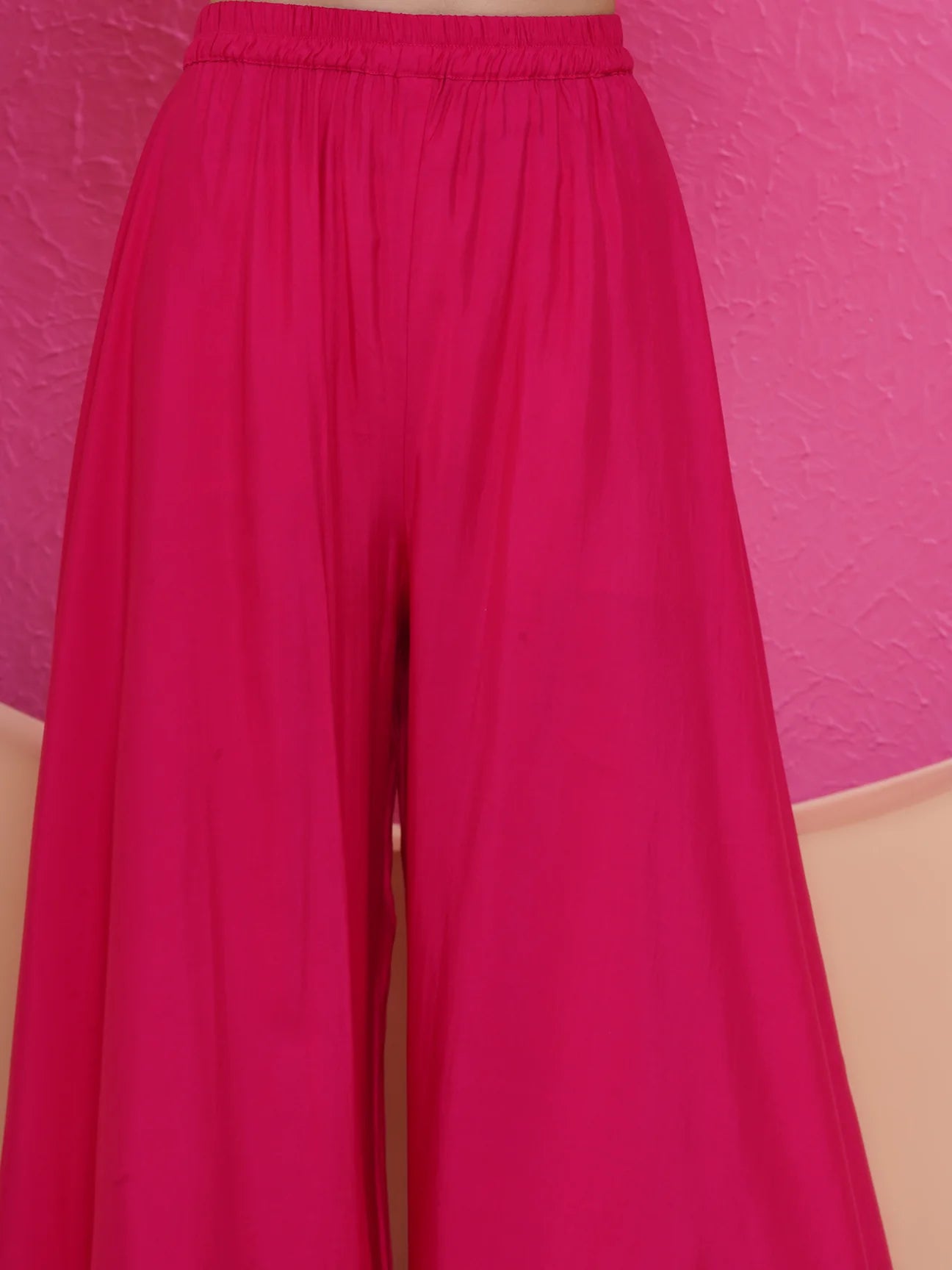 Pink Muslin sharara shirt and dupatta set