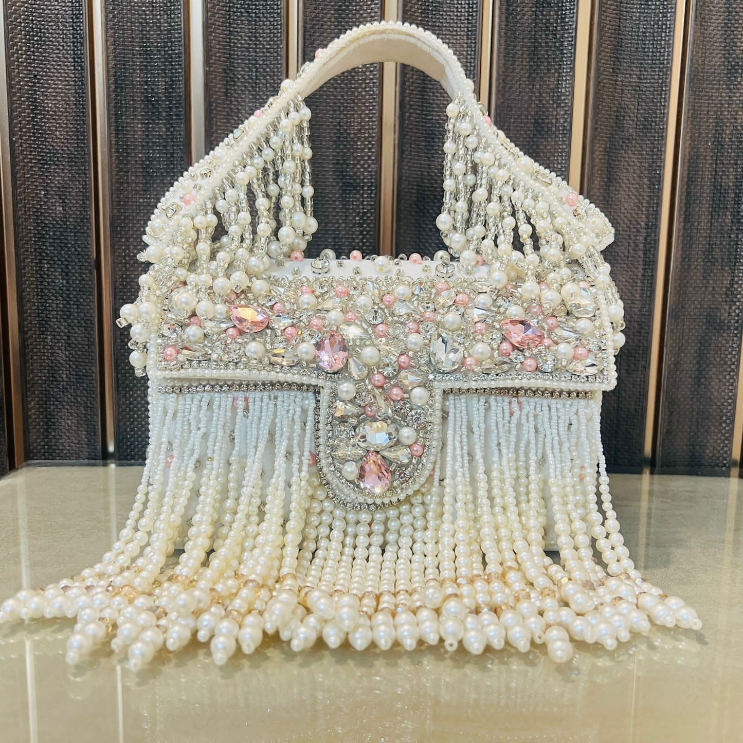 Stones and Pearls Partywear Clutch bag