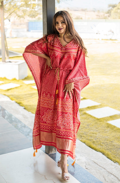 Pure Gaji Silk Kaftan