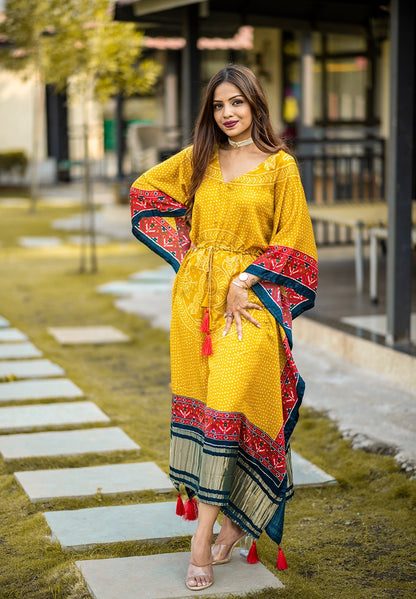 Pure Gaji Silk Kaftan