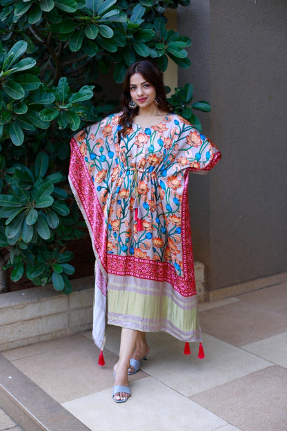 Pure Gaji Silk Kaftan