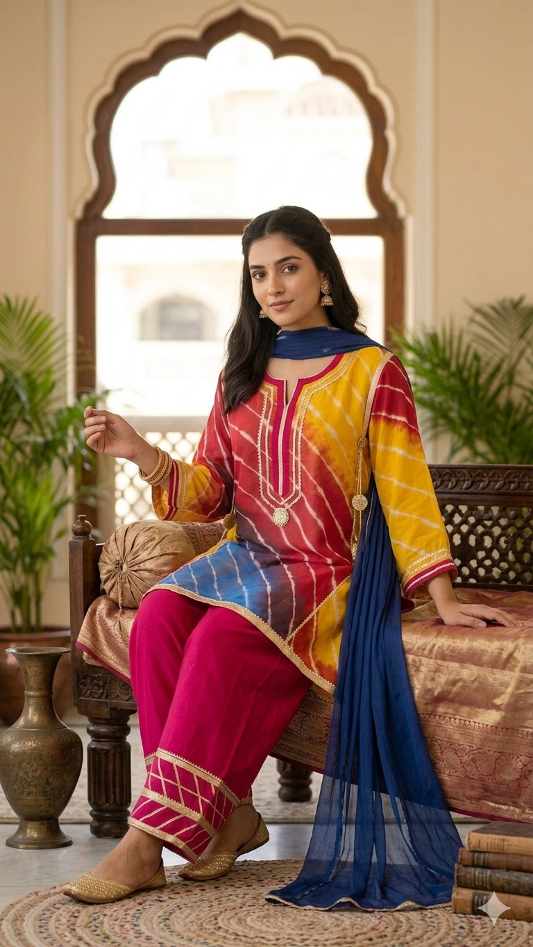 Kareena Kapoor Inspired Designer Choga With Farshi Salwar With Gota Lace