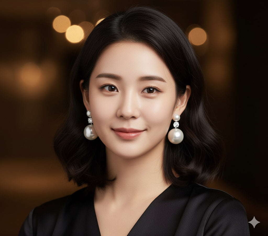 Partywear Celebrity Designer Duo Pearl And Diamond Drop Earrings