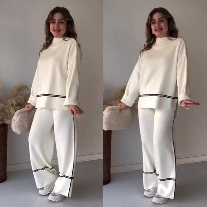 Imported Trendy Stylish Knitted Two pcs Co-ord Set