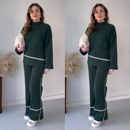 Imported Trendy Stylish Knitted Two pcs Co-ord Set