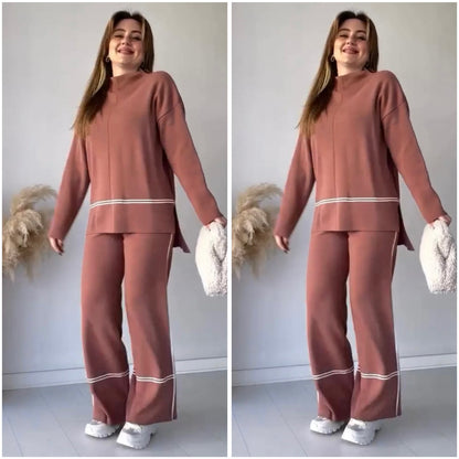 Imported Trendy Stylish Knitted Two pcs Co-ord Set