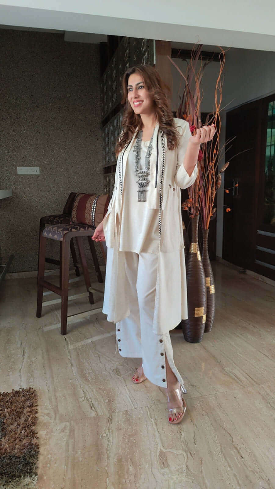 Pure Cotton Designer Indo-Western Coord Set With Jacket