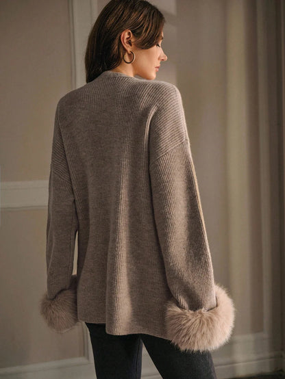 Imported  Luxe Knitted Embellished Blouse with Coordinated Shrug