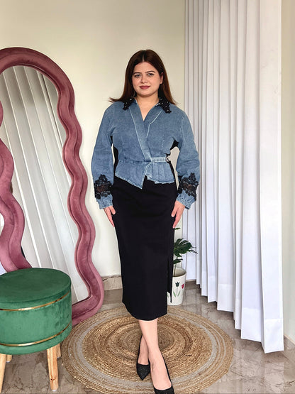Original Imported Designer Soft Denim Dress