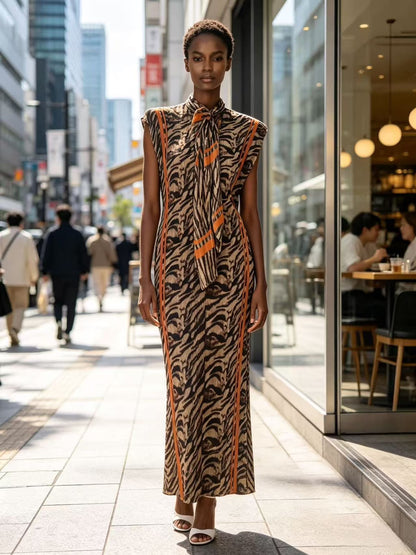 Imported Magic Fabric Long Kaftan Dress With Stole