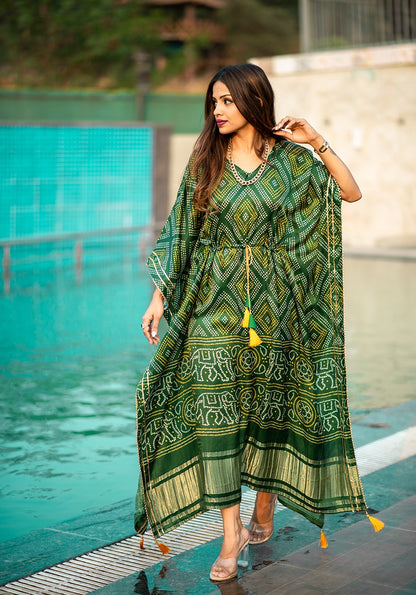 Pure Gaji Silk Kaftan