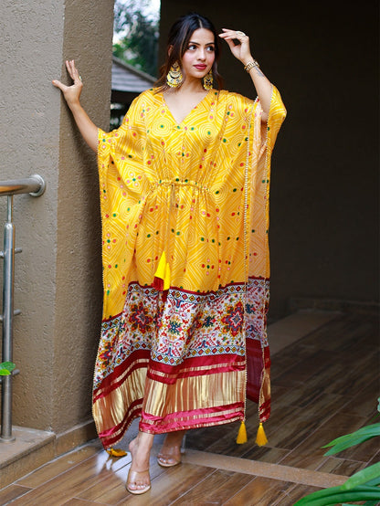Pure Gaji Silk Kaftan