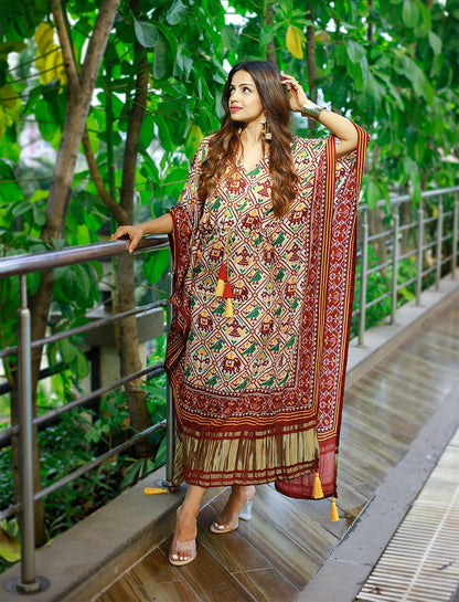 Pure Gaji Silk Kaftan