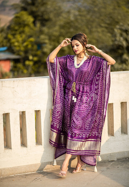 Pure Gaji Silk Kaftan