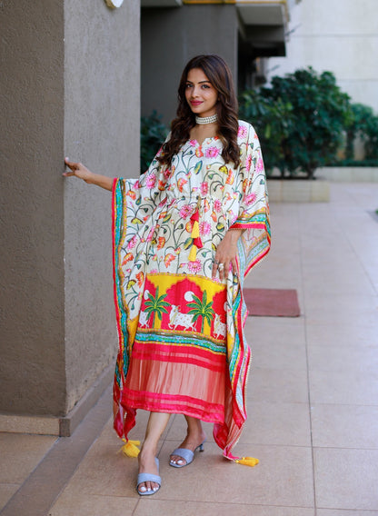 Pure Gaji Silk Kaftan