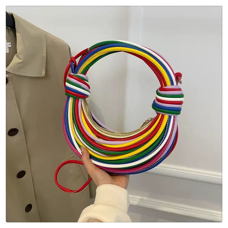 Luxe Woven Knotted Hand Bag