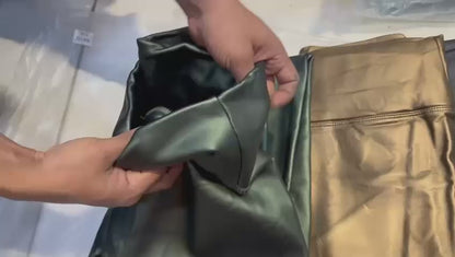 Imported Winter Mettallic Fleece Leather Leggings Or Jeggings