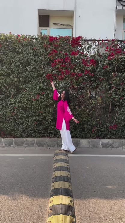 Pakistani Celebrity Inspired Designer Kurta With Farshi Salwar